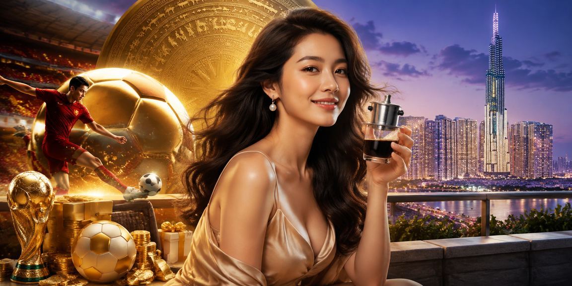 Người dùng tại TP.HCM xem bóng đá và theo dõi kèo cược qua điện thoại bên tách cà phê buổi sáng