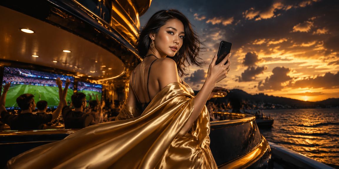 Người chơi trải nghiệm Slots trên điện thoại tại bãi biển Phú Quốc – giao diện di động xsmega