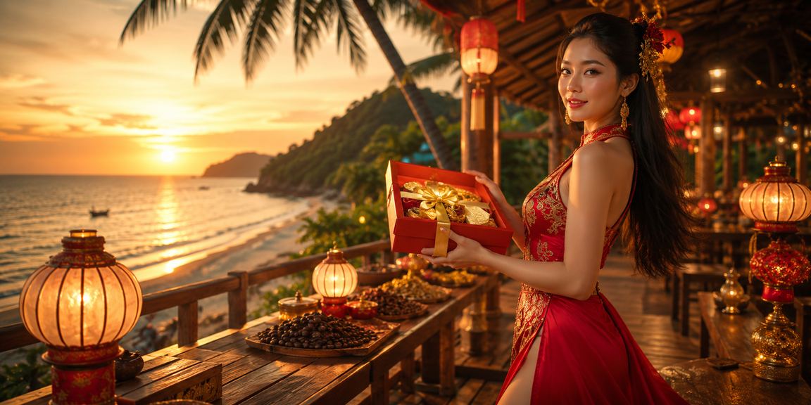 Người dùng VIP tại Phú Quốc nhận bonus và kiểm tra voucher xsmega bên bờ biển